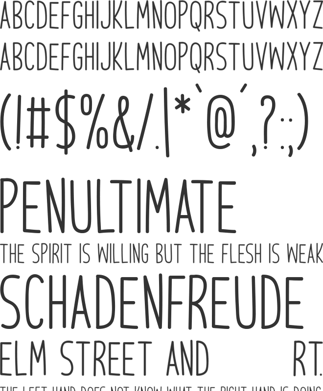 Another Wonder font preview