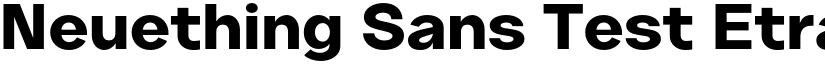 Neuething Sans Test EtraBold SemiExpanded font