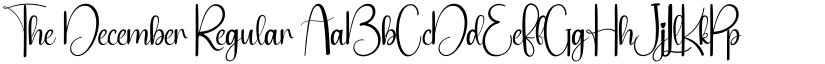 The December Regular font