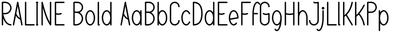 RALINE Bold font