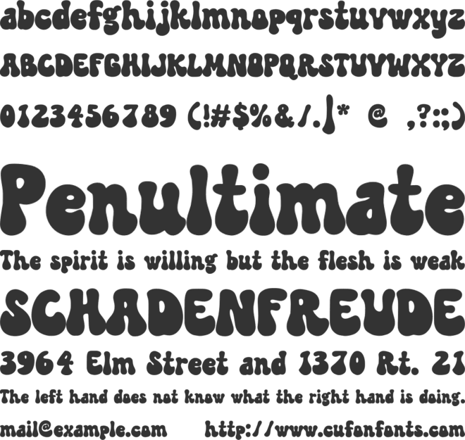 Kindnes font preview