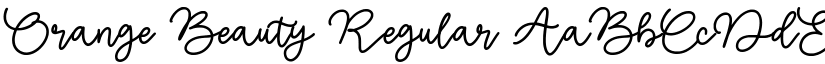 Orange Beauty Regular font