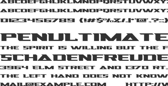 Racing Sunday font preview