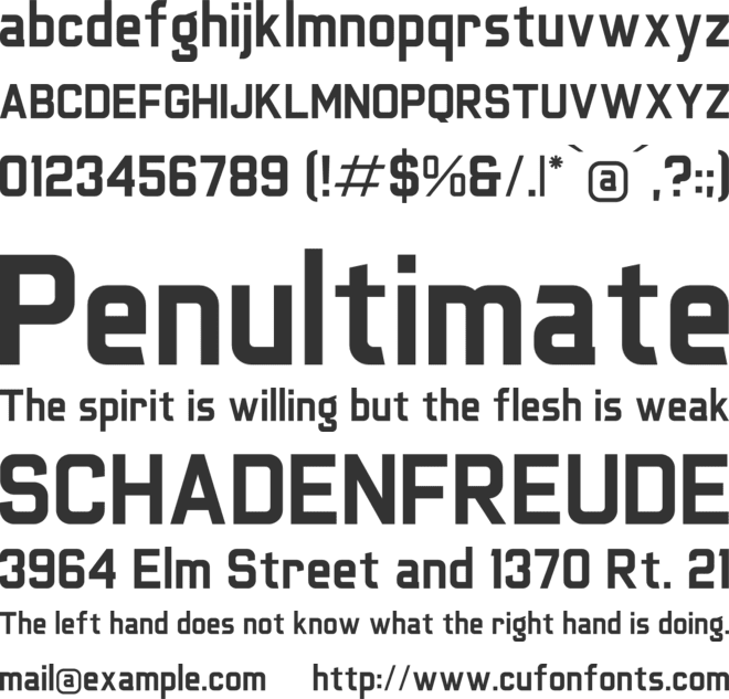 Randome font preview