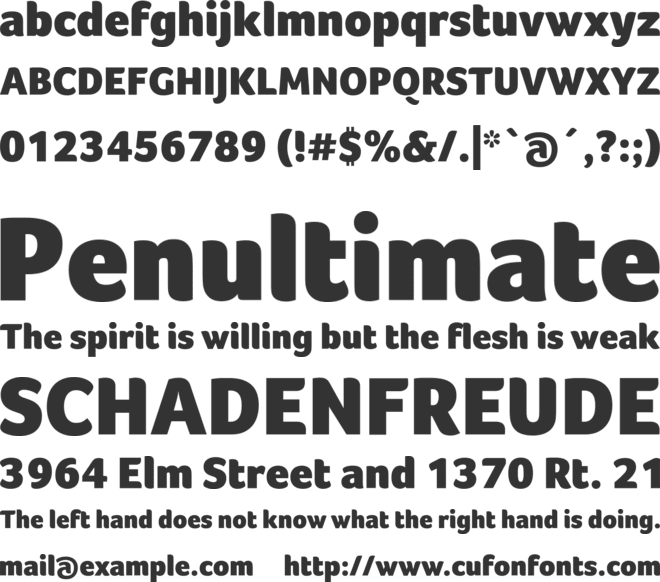 Foco Black font preview