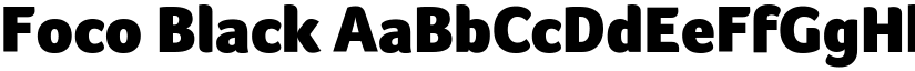Foco Black font
