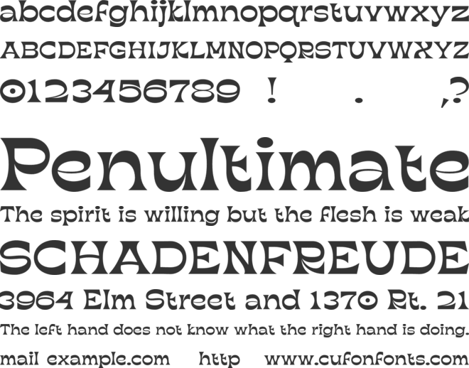 Kish Test font preview