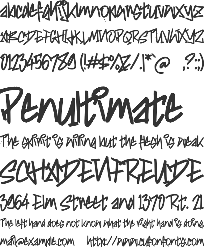 h Halotagz font preview