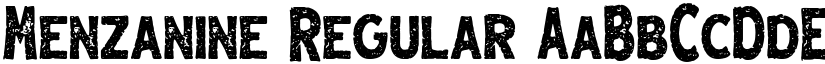 Menzanine Regular font