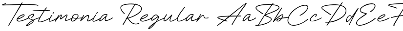 Testimonia Regular font