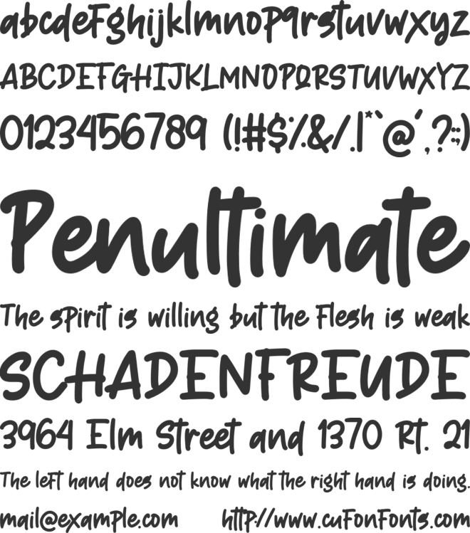 Matcha Latte font preview