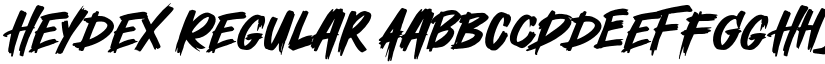 Heydex Regular font