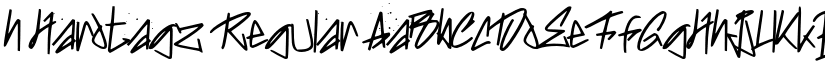 h Hardtagz Regular font