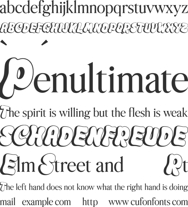 Yellow House font preview