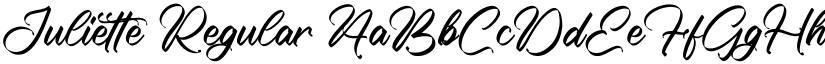 Juliette Regular font