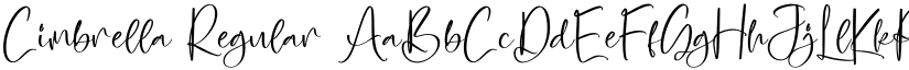 Cimbrella font download