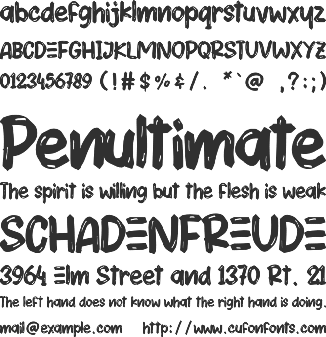 HOME ROCK - Personal Use font preview