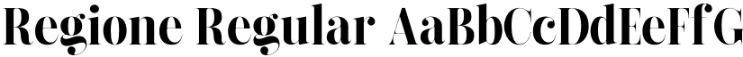 Regione Regular font