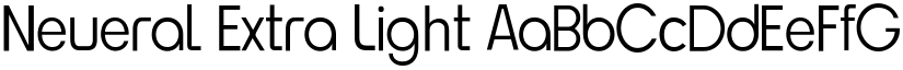 Neueral Extra Light font