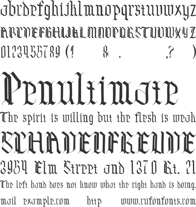 DESTROYS font preview