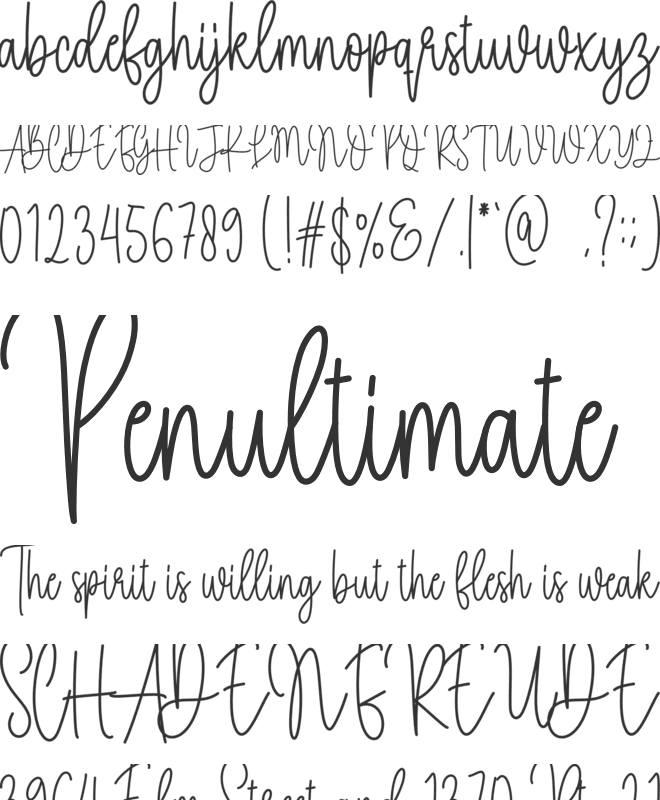 Kawaii font preview
