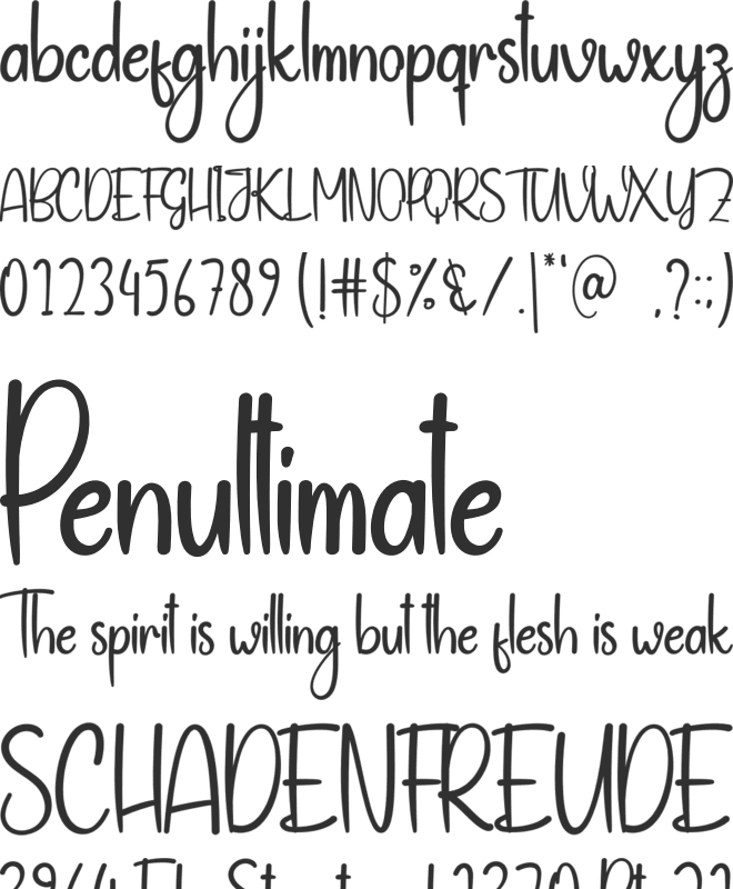 Stayhome Christmas font preview