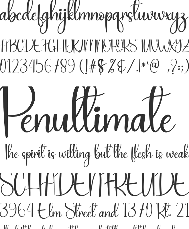 Ruller font preview