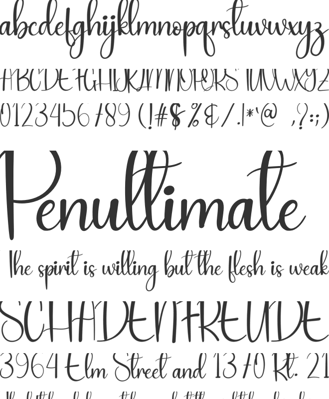 Ruller font preview