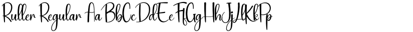 Ruller Regular font
