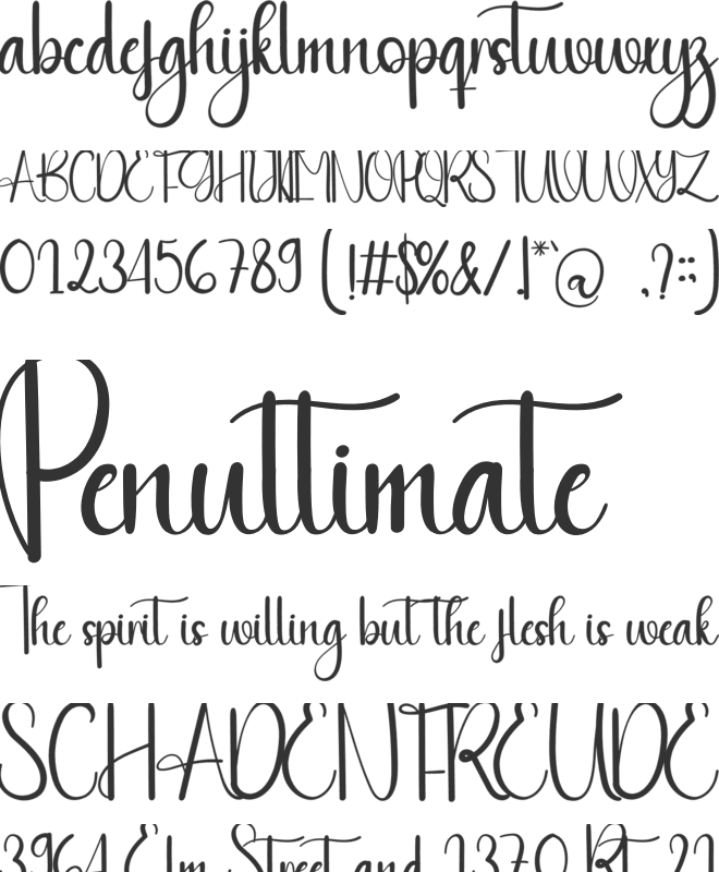 Laugh Smile font preview