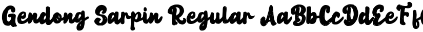 Gendong Sarpin Regular font
