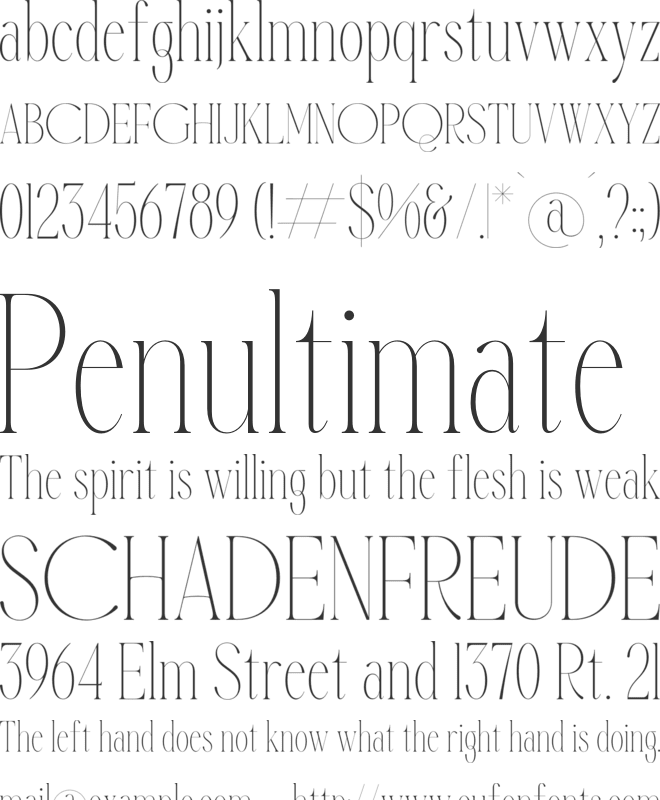 Qalderon font preview