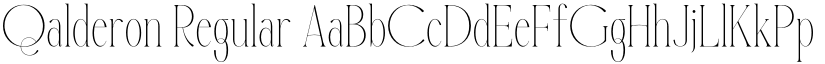 Qalderon Regular font