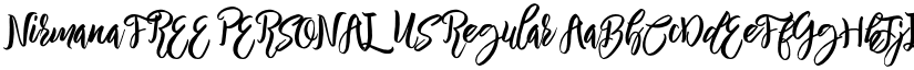 Nirmana FREE PERSONAL US Regular font