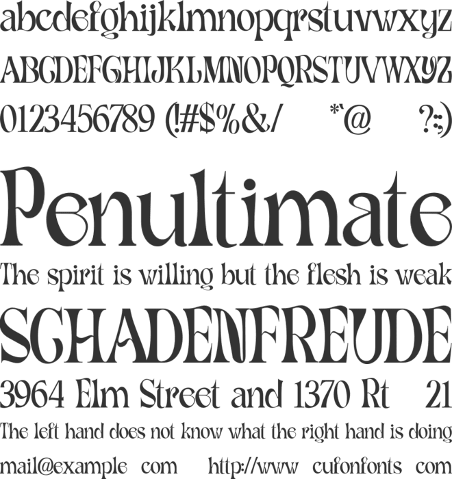 Fd Parfume font preview