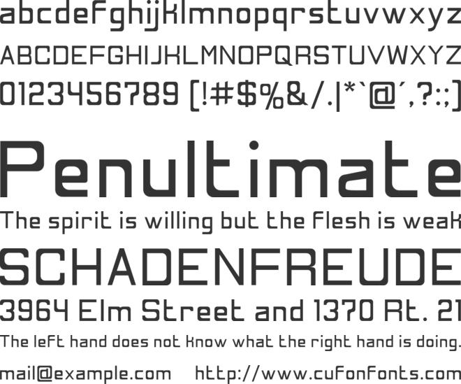 AwsumSans font preview