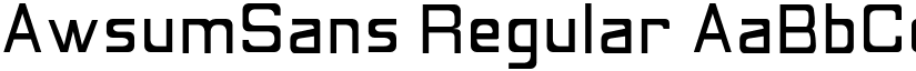 AwsumSans Regular font