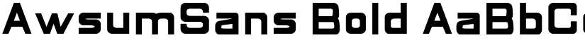 AwsumSans Bold font