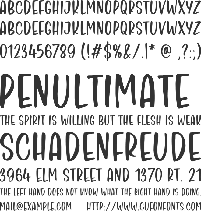 Maple Glaze font preview
