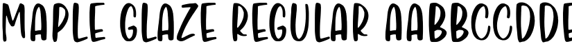 Maple Glaze Regular font
