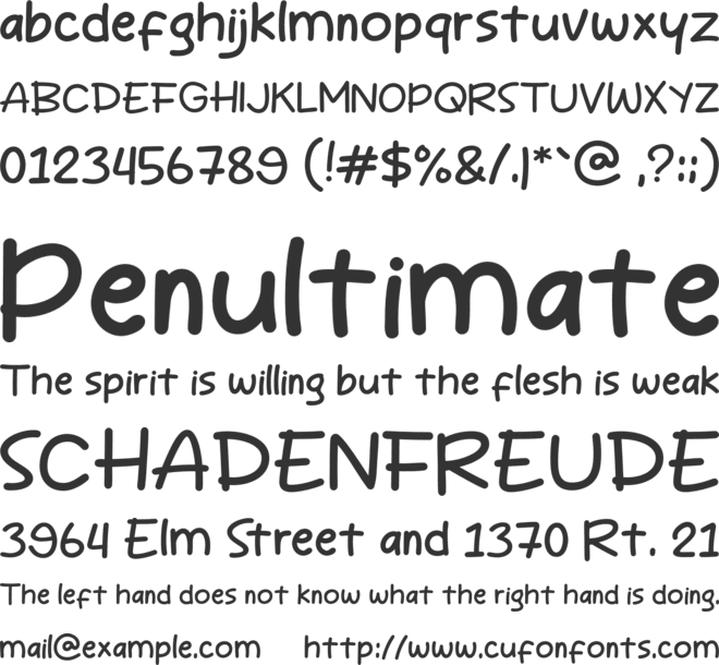 Howlimit font preview