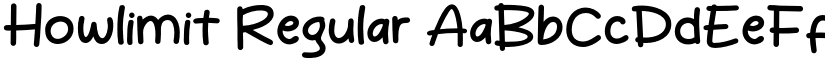 Howlimit Regular font