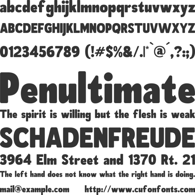 Wobblezz font preview