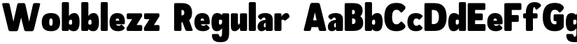 Wobblezz Regular font