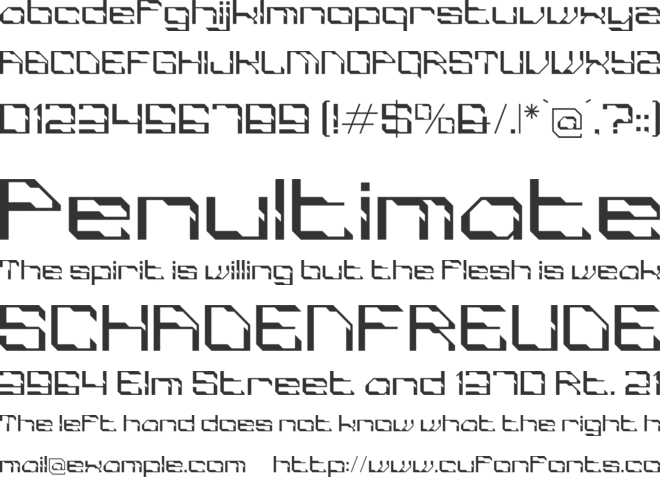 MELODICS FILTURE font preview