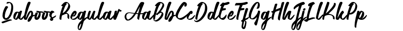Qaboos Regular font
