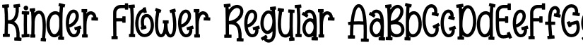 Kinder Flower Regular font
