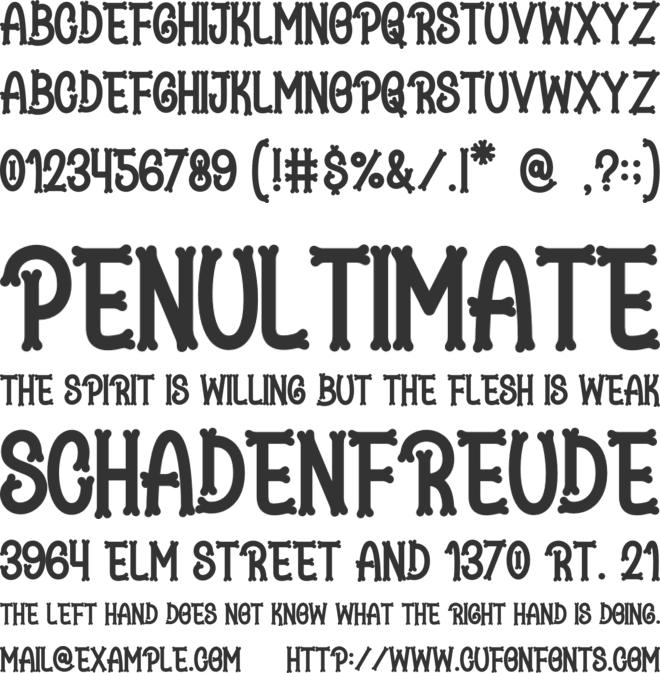 Lovely Puppy font preview