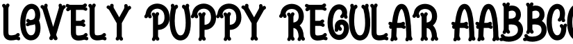 Lovely Puppy Regular font