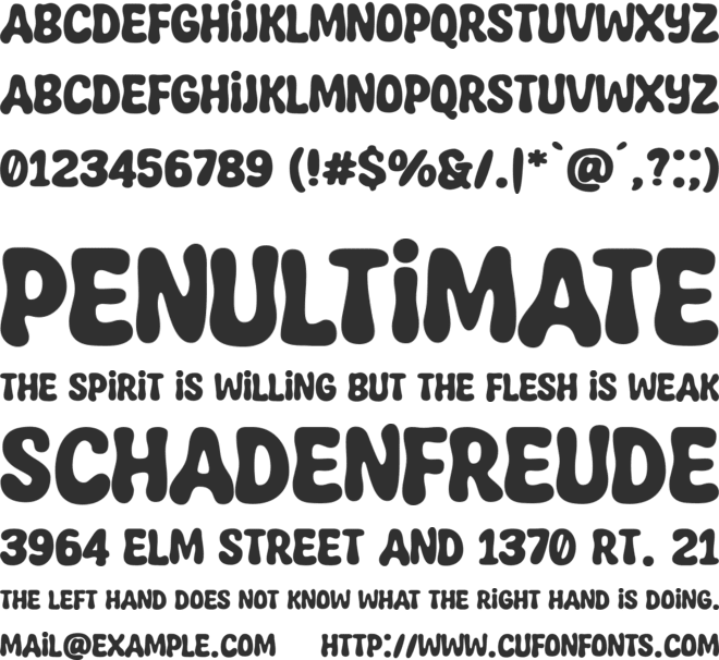 Super Funtime font preview